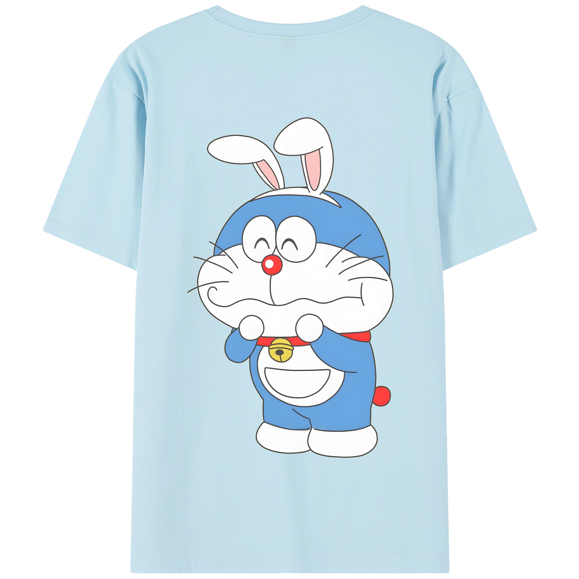 （画像用） ドラえもん Doraemon 綿100％半袖Tシャツ（背面プリント）